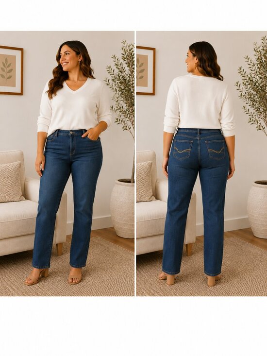 Roz & Ali Denim - Plus Size 20 Skinny Jeans Roz Ali Stretch Denim Mid Rise Ankle NWT Dressbarn